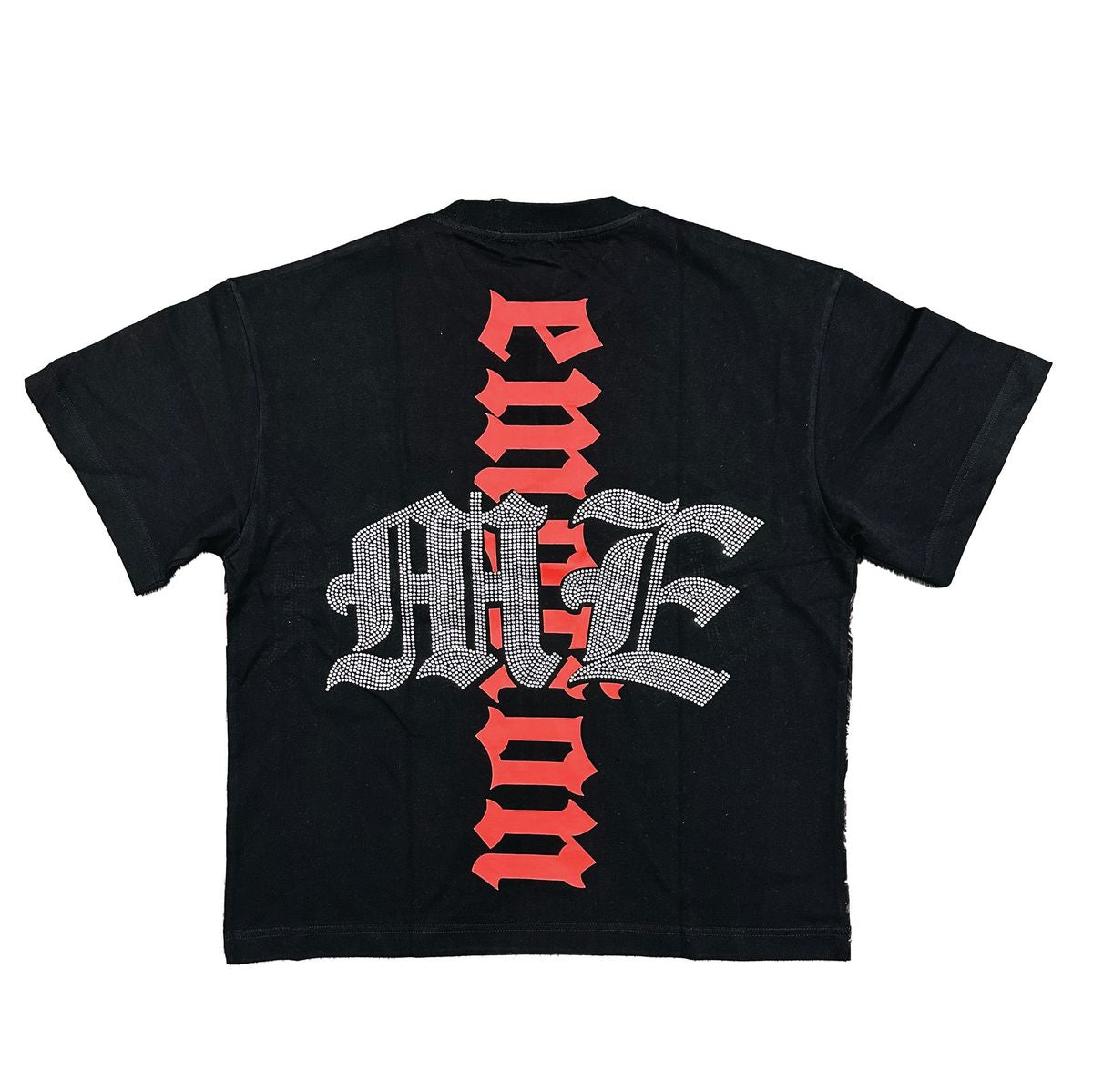 Mixed Emotions - Octopus Rhinestone Black Tee