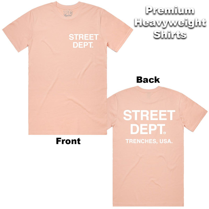 Street Dept - Pale Pink White Tee