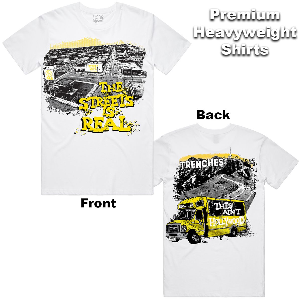 Street Dept - Real White Yellow Tee