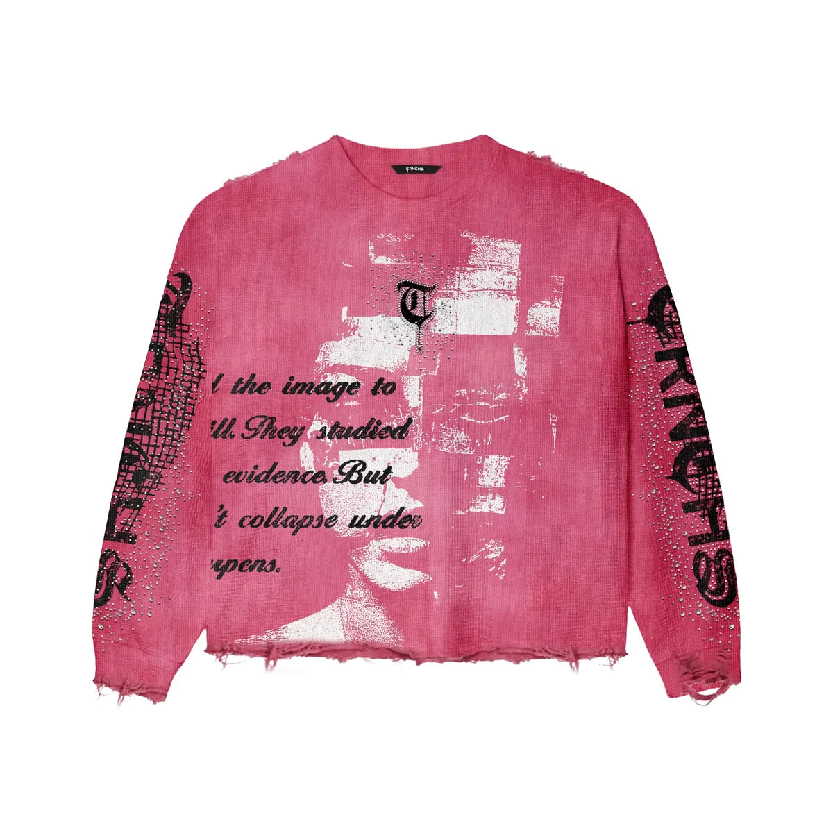 Trnchs - SHARPENED IDENTITY FUCHSIA CREWNECK