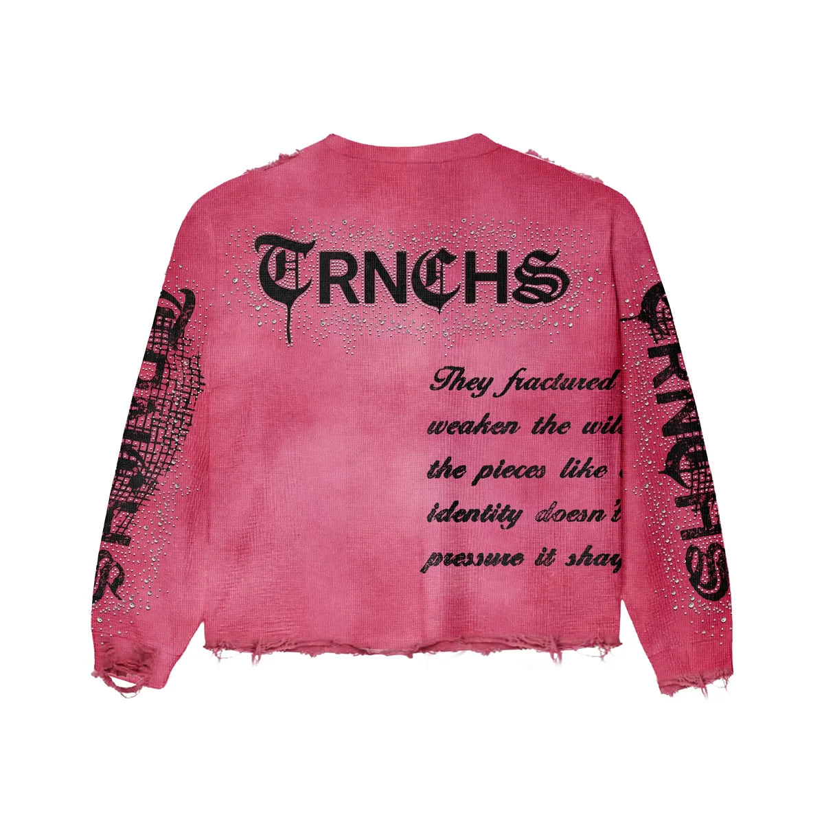 Trnchs - SHARPENED IDENTITY FUCHSIA CREWNECK