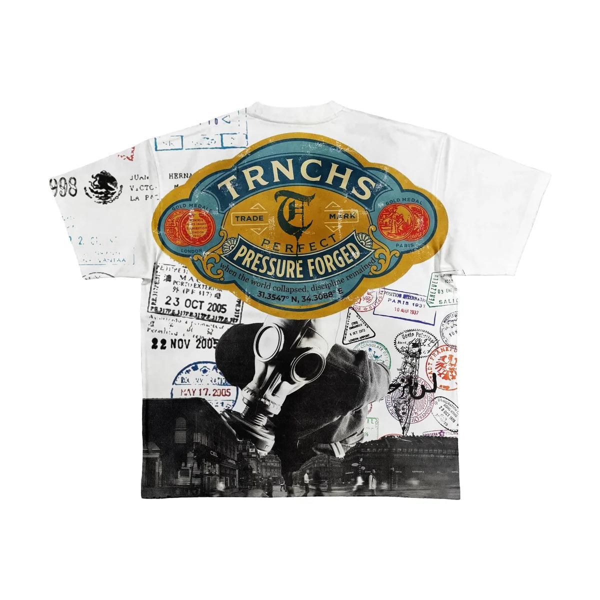 Trnchs - SURVIVAL L BEGINS WHITE TEE