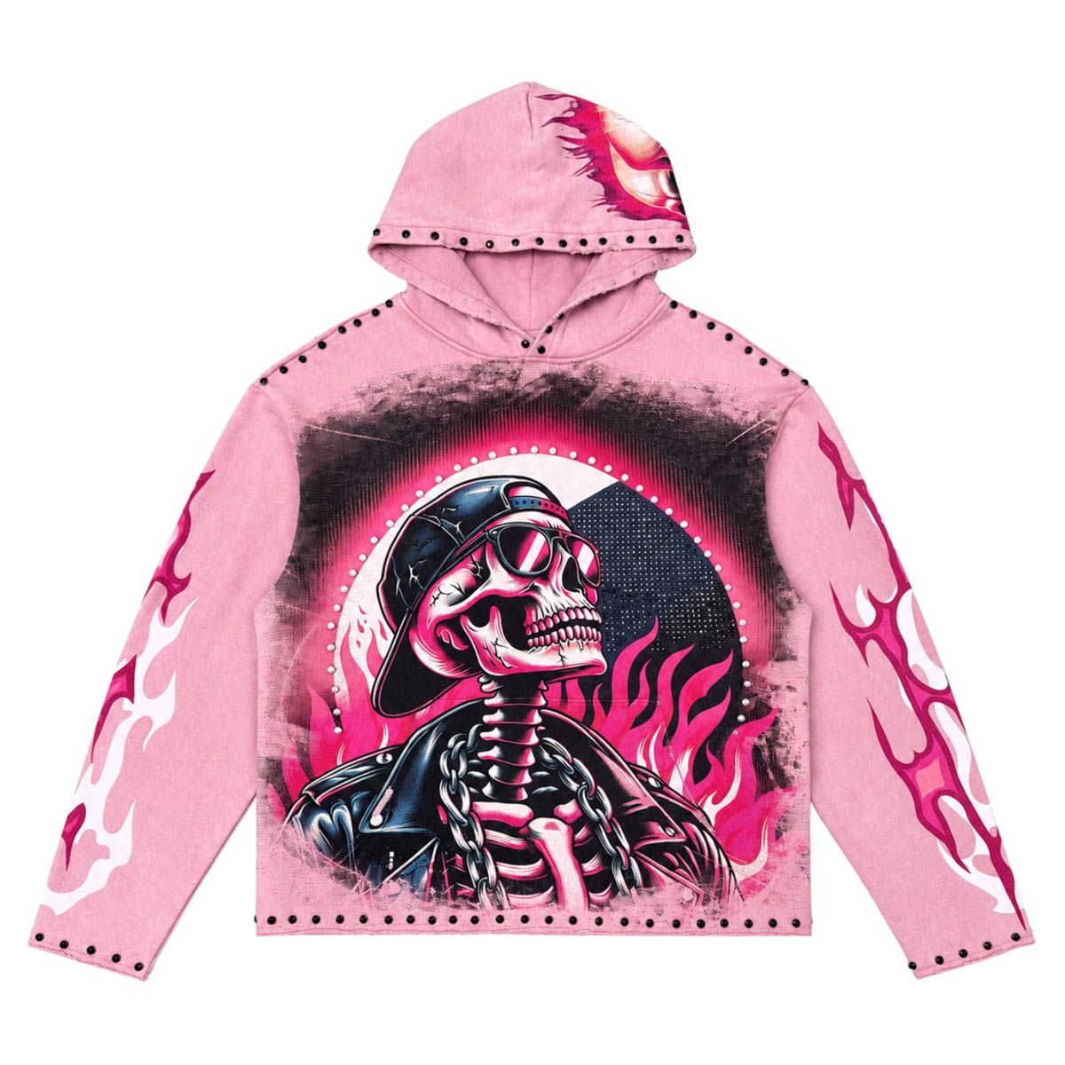 Stray - Skeleton Pink Hoodie ￼