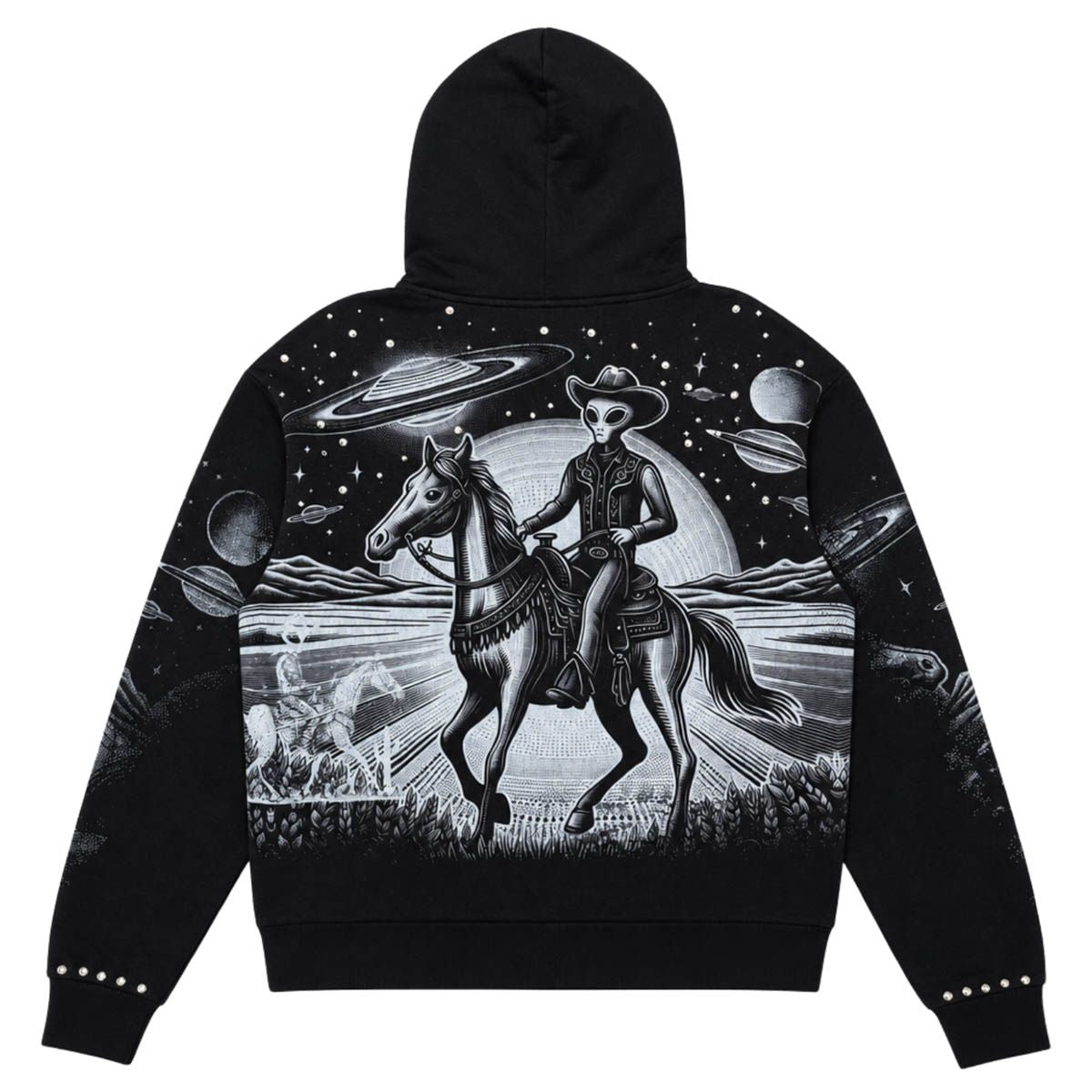 Stray - UFO Alien Black Hoodie