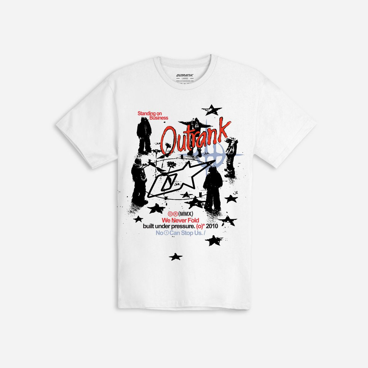 Outrank - Standing On Business White Tee
