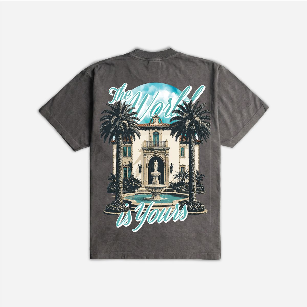 Outrank - The World is Yours Shadow Grey Tee