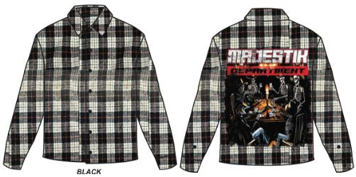 Majestik - Skeleton Dinning Table Button Up Shirt