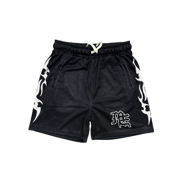 Mixed Emotions - Black Lightning Shorts