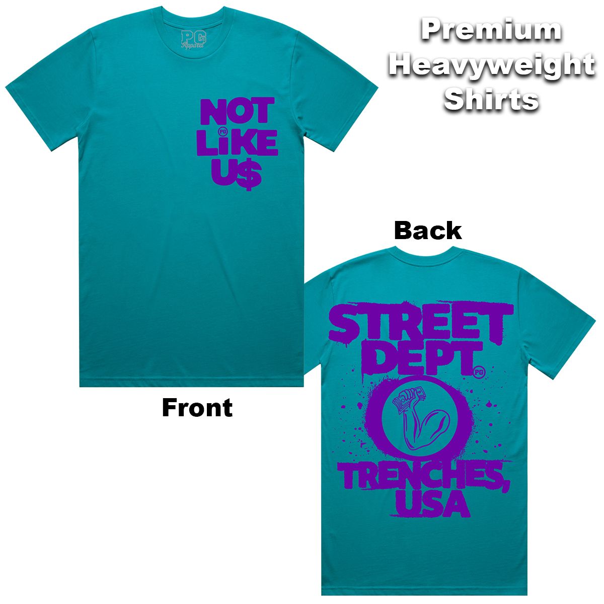 Jordan Grape 5 Shirt Street Dept - Not Like Us Charlotte Purple Tee