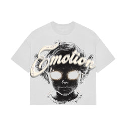 Mixed Emotions - Pearl Angel White Crop Tee