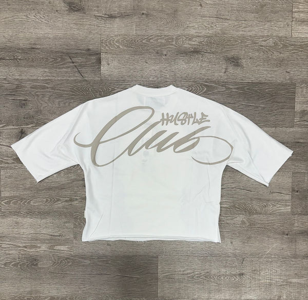 BKYS - Hustle Club Olive Crop Tee