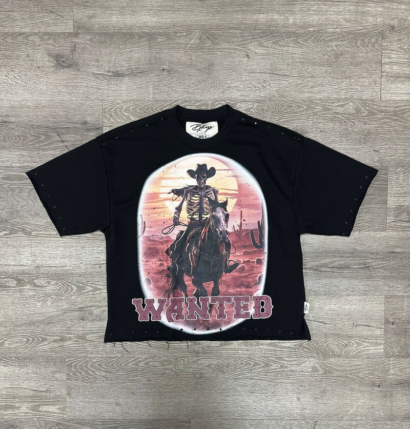 BKYS - Wanted Black Crop Tee