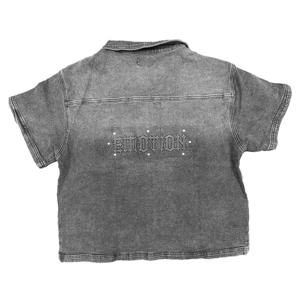 Mixed Emotions - Paisley Denim Black Shirt