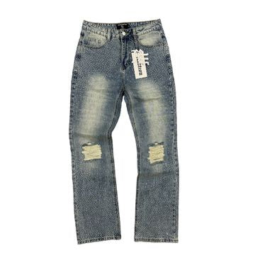 Mixed Emotions - ME Rhinestone Blue Jeans