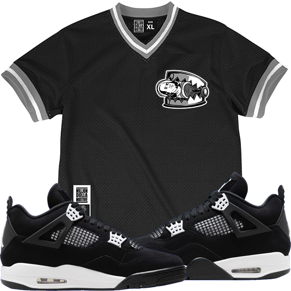 Jordan 4 White Thunder 4s Jersey Million - Bear Trappers Jersey