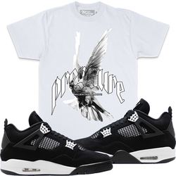 Jordan 4 White Thunder 4s Shirt Million - Pressure White Tee