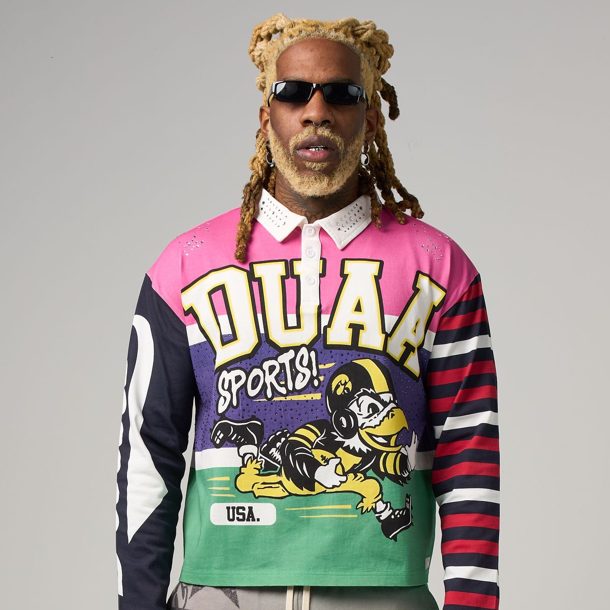 Duaa - Sports Polo Long Sleeve Shirt