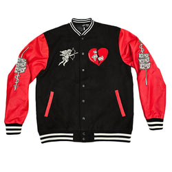 Heart Breaker - Varsity Jacket Red Black