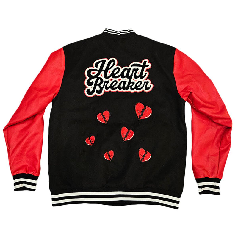 Heart Breaker - Varsity Jacket Red Black