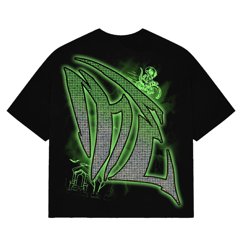 Mixed Emotions - Goblin Rhinestone Black Tee