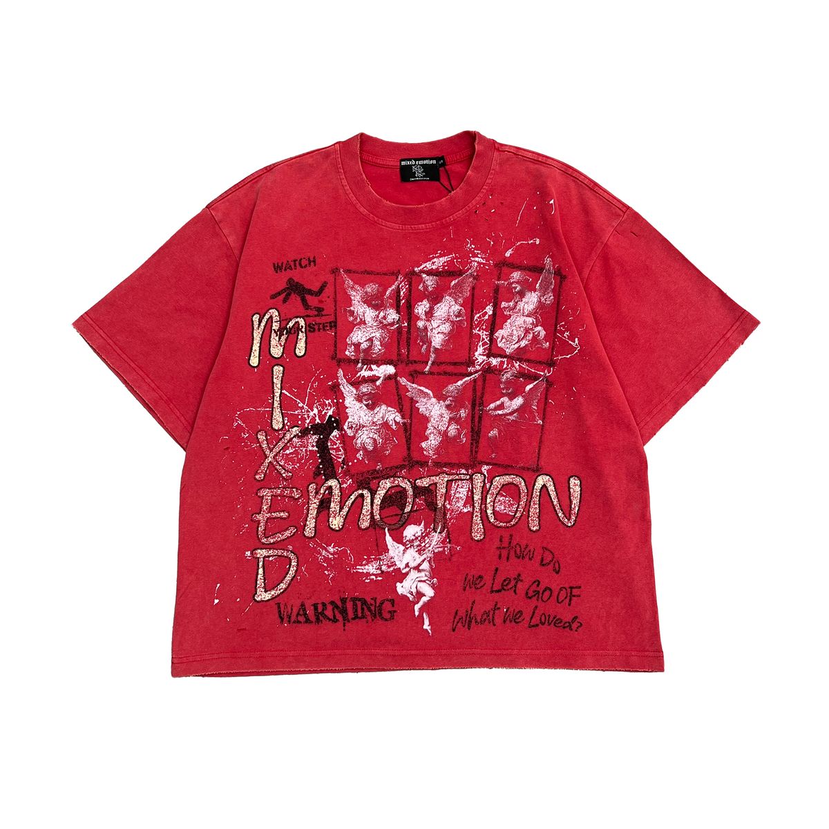 Mixed Emotions - Crimson Red Tee