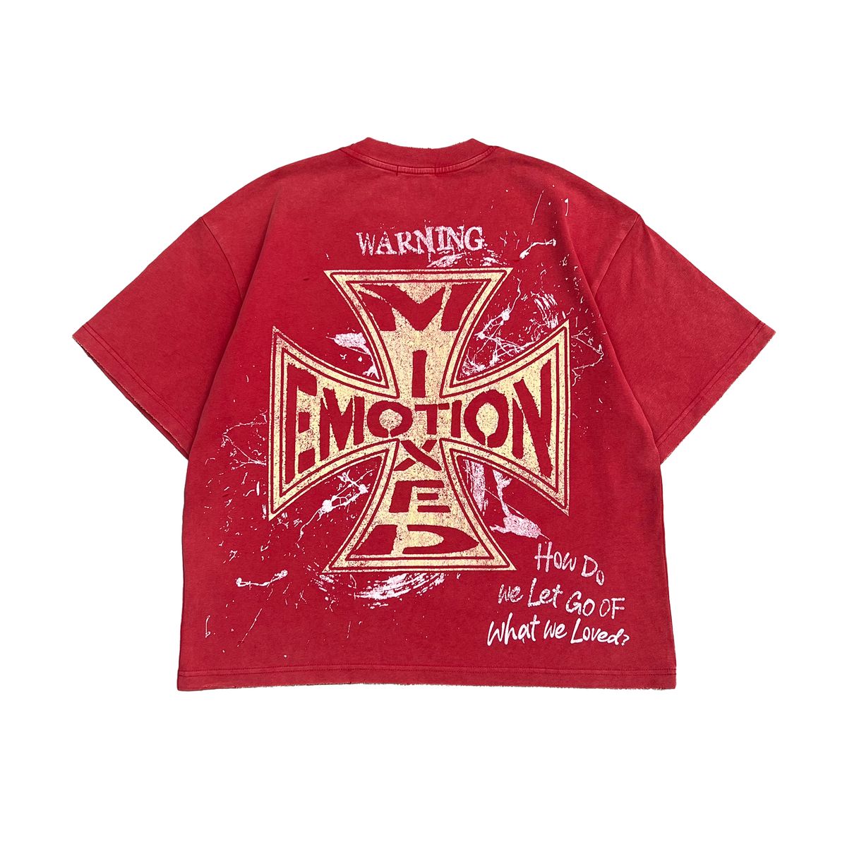Mixed Emotions - Crimson Red Tee