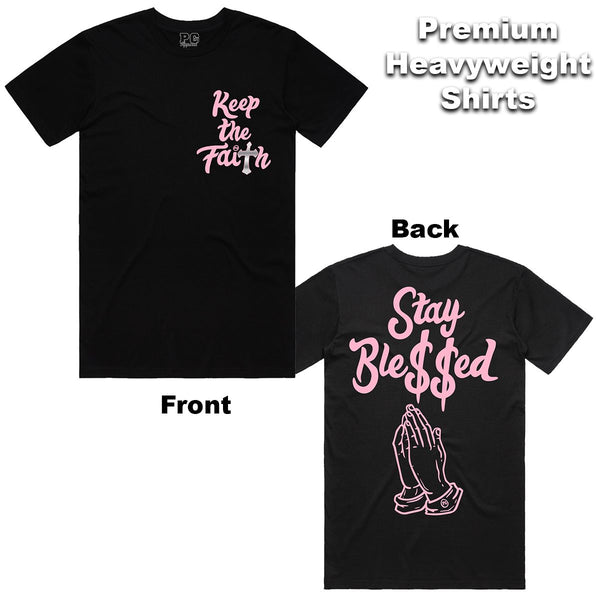 POG - Keep The Faith Black Pink Tee