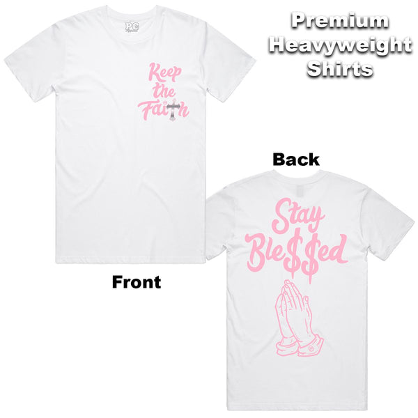 POG - Keep The Faith White Pink Tee