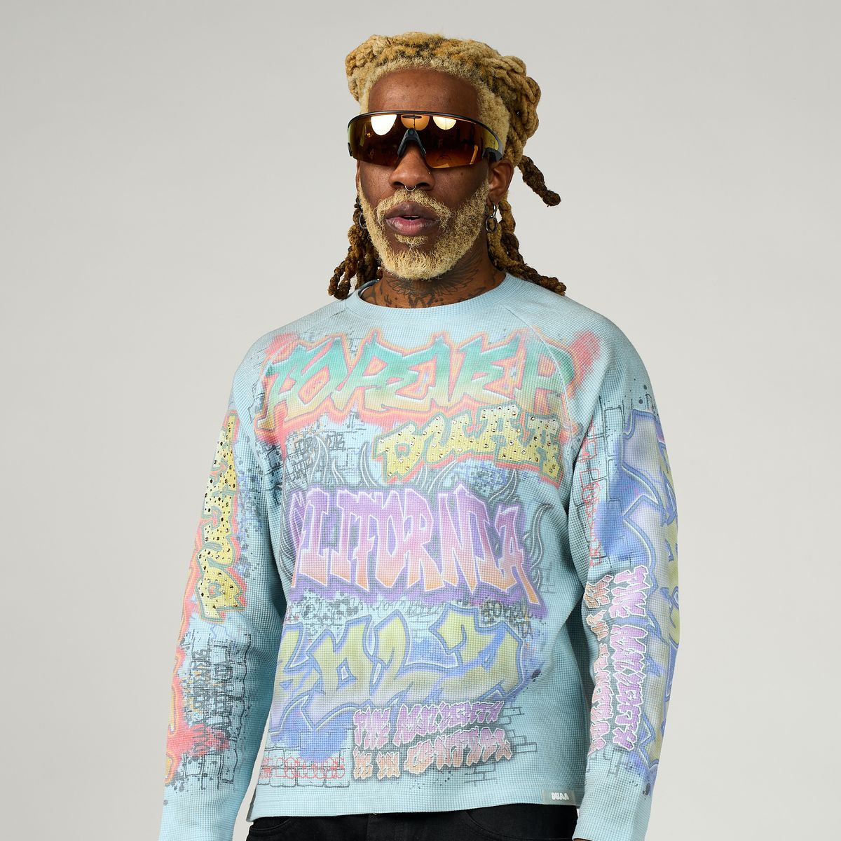 Duaa - Sky Blue Art Long Sleeve Tee