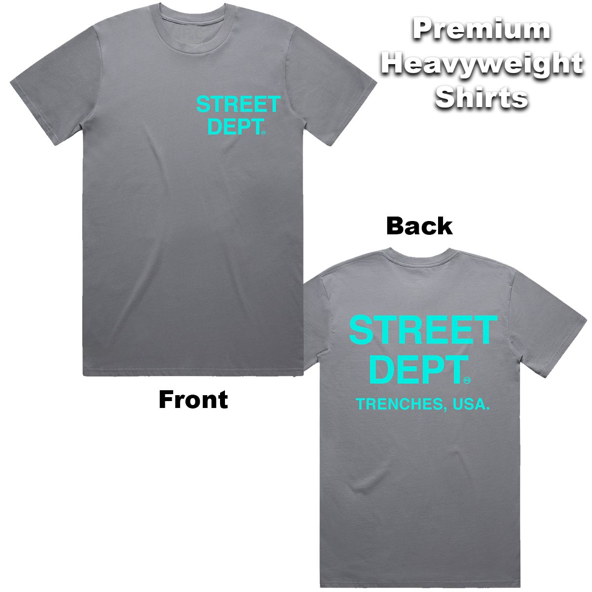 Street Dept - Dark Grey Aqua Tee