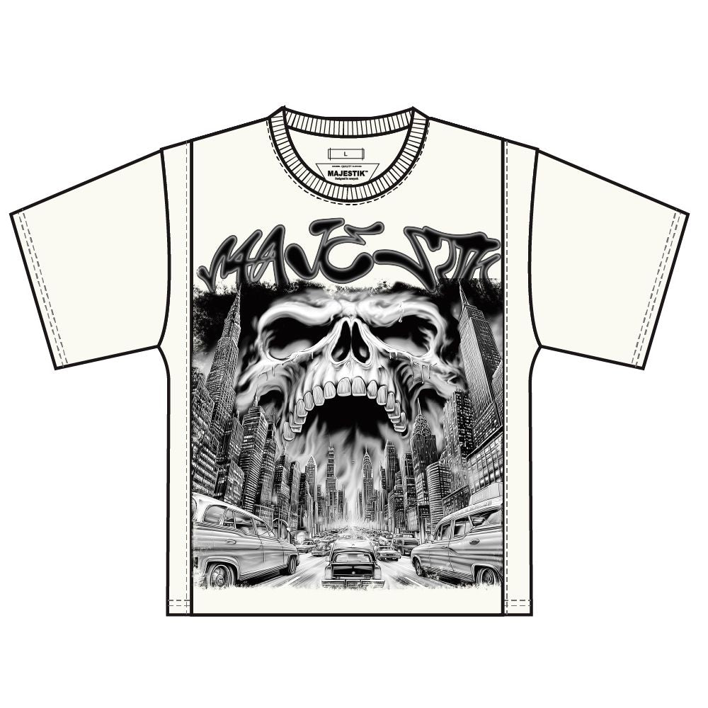 Majestik - Tapestry White Black Tee