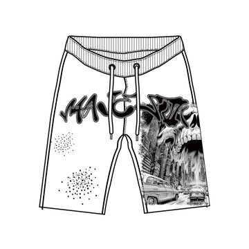 Majestik - Tapestry White Short