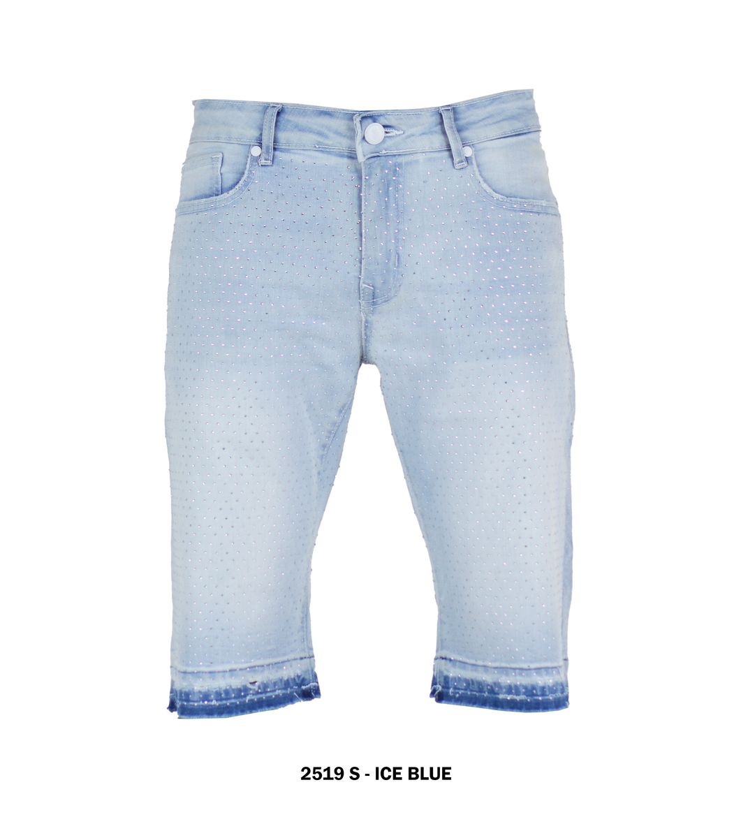 Focus - 2519 Rhinestone Ice Blue Short
