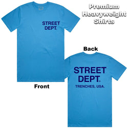 Street Dept - Turquoise Navy Tee