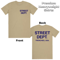 Street Dept - Khaki Navy Tee