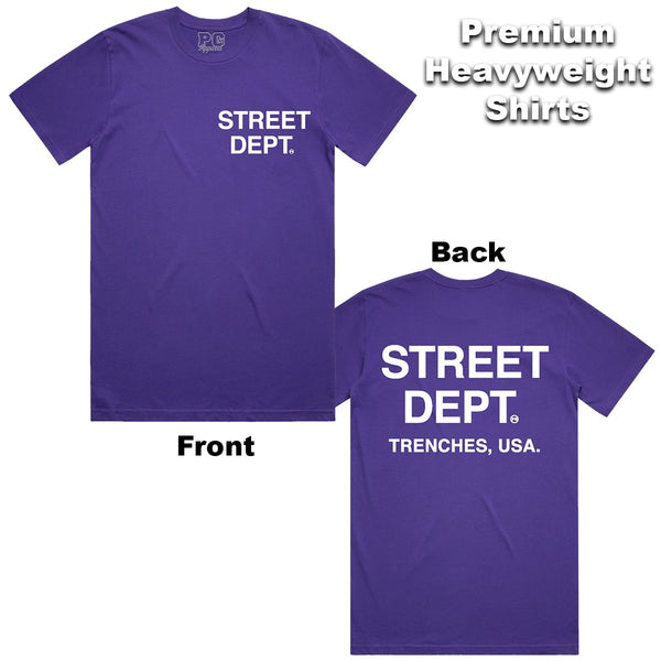 Street Dept - Purple White Tee