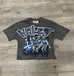 BKYS - HellFest Washed Grey Crop Tee