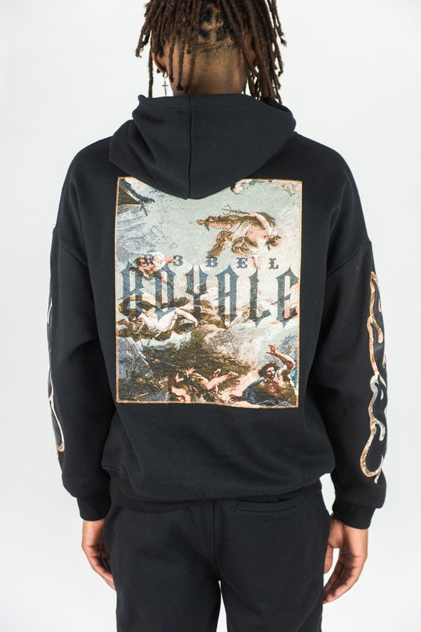 Rebel Minds - Hoody Fleece Black Hoodie