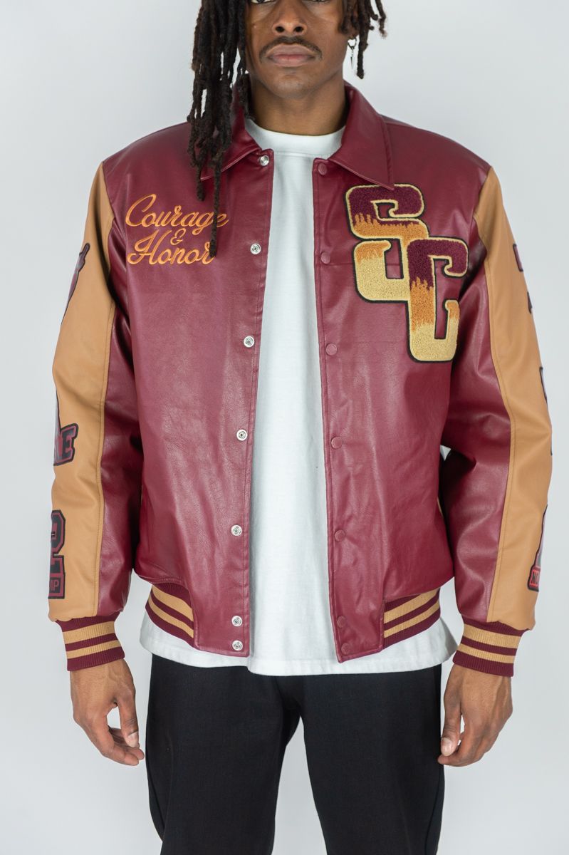 Rebel Minds - Superior Maroon Varsity Jacket