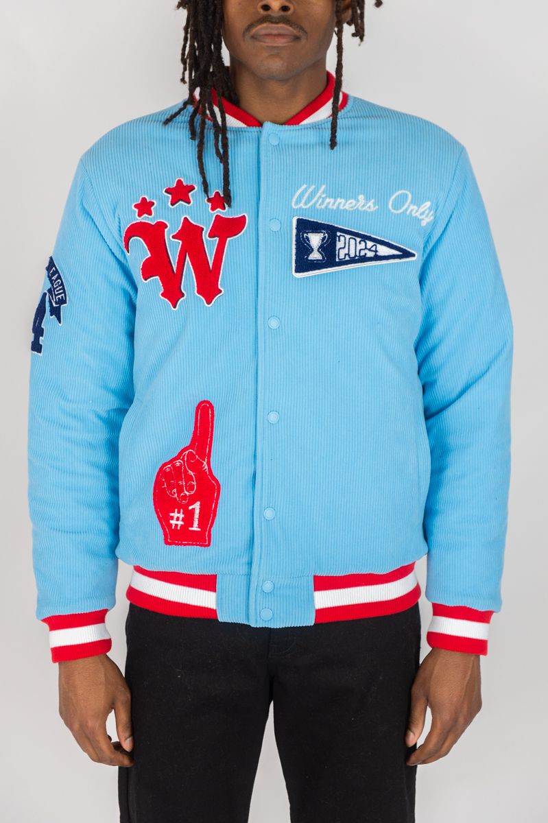 Rebel Minds - World Champs Sky Blue Varsity Jacket