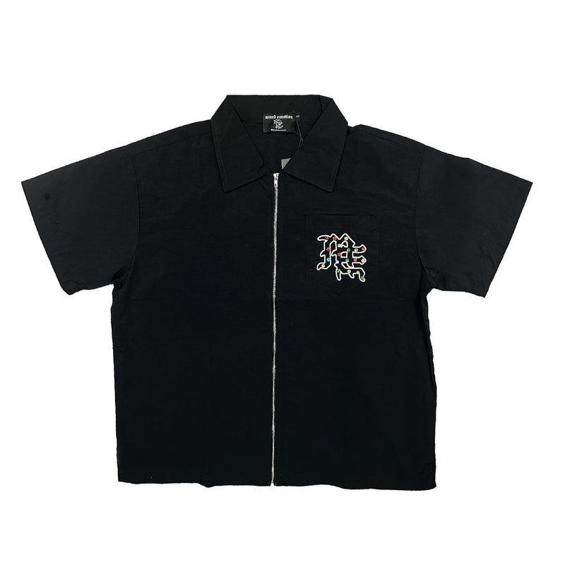 Mixed Emotions - Me Rhinestone Black Shirt