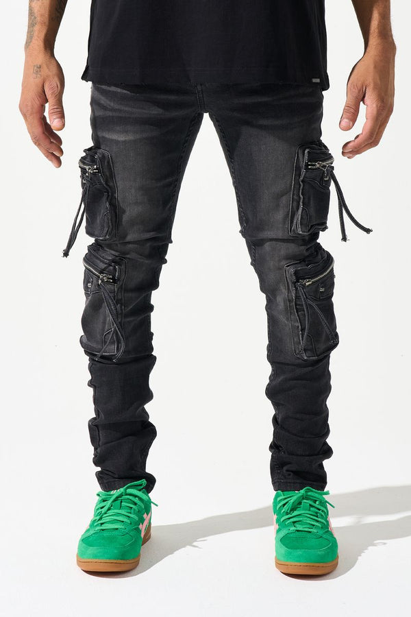 Serenede - Poppy Black Cargo Jean