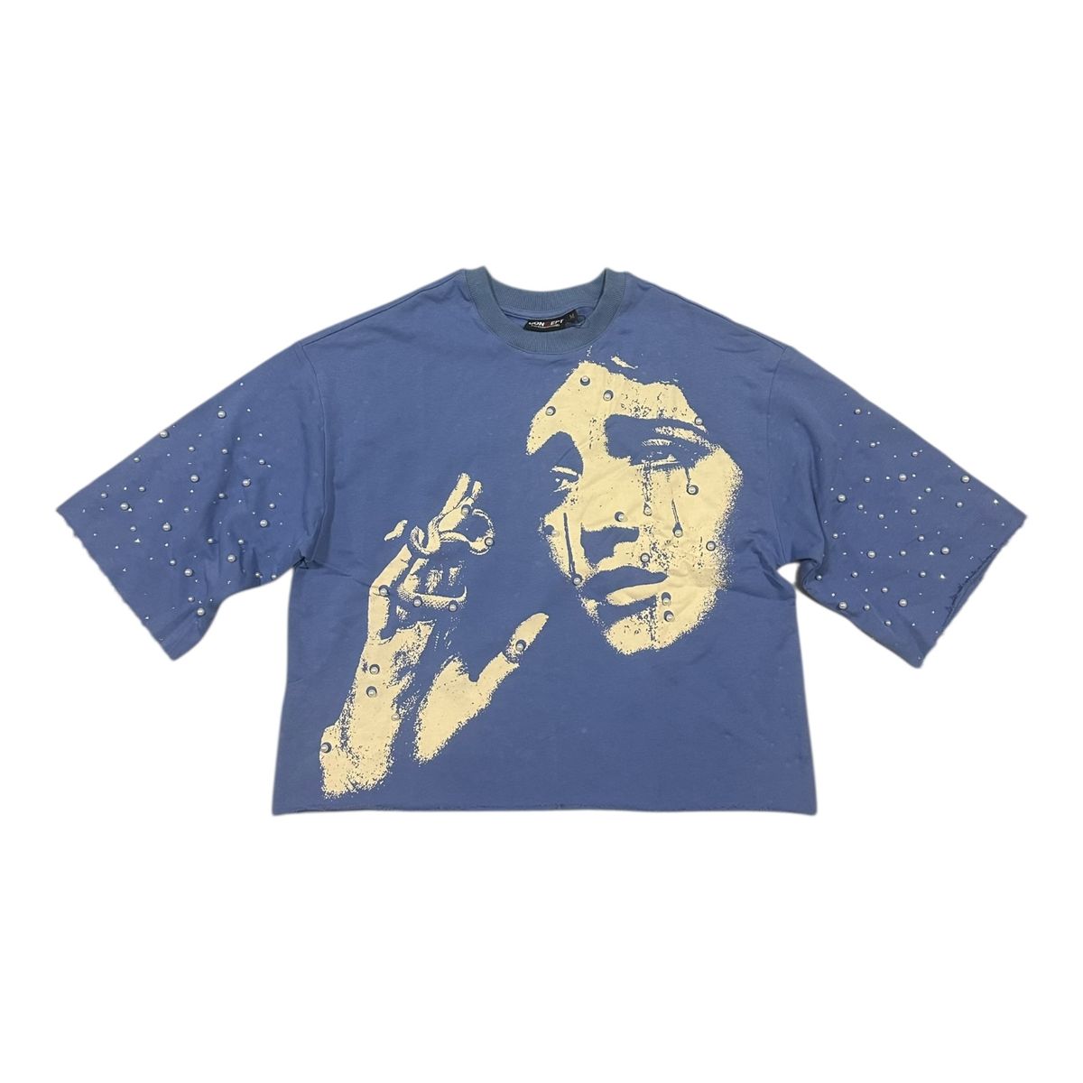 Concept - Pearls Blue Crop Tee