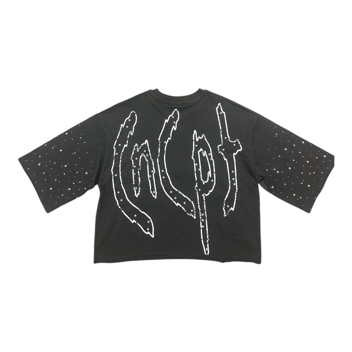 Concept - Pearls Grey Crop Tee