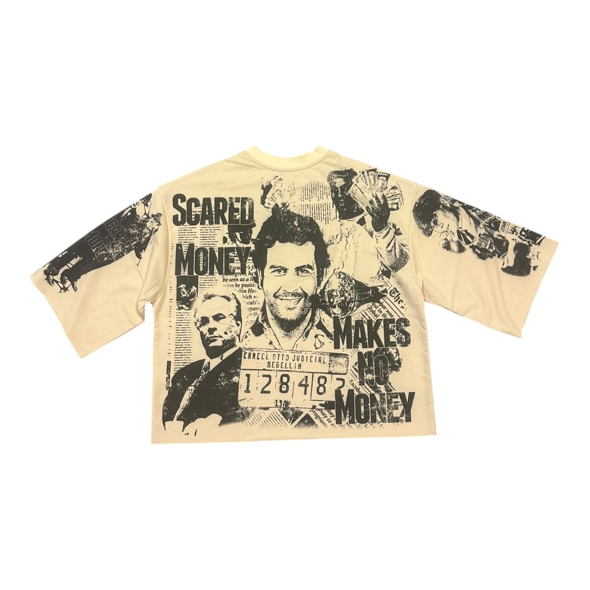 Scared Money Cream Crop Tee - Concept Premium Streetwear