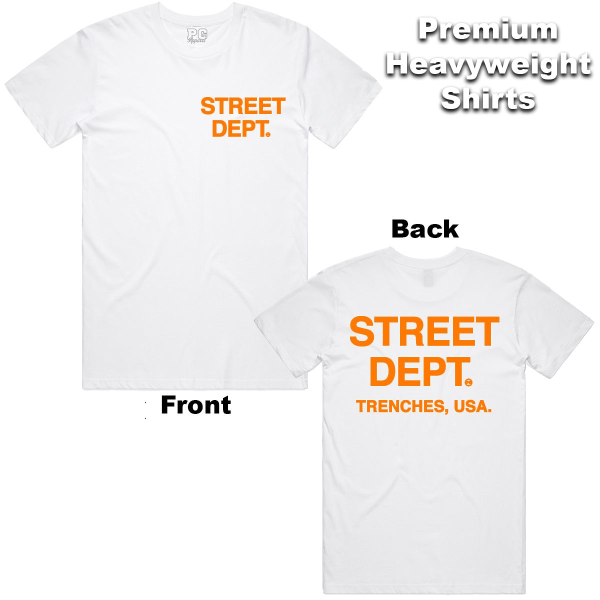 Street Dept - White Orange Tee