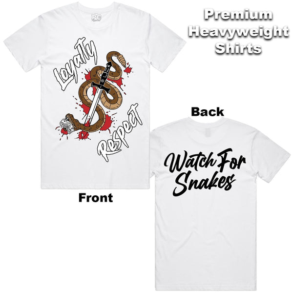 POG - Snake Loyalty Respect White Tee