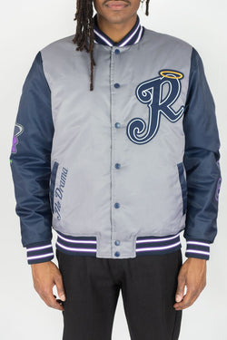 Rebel Minds - Catch Feeling Grey Navy Nylon Jacket