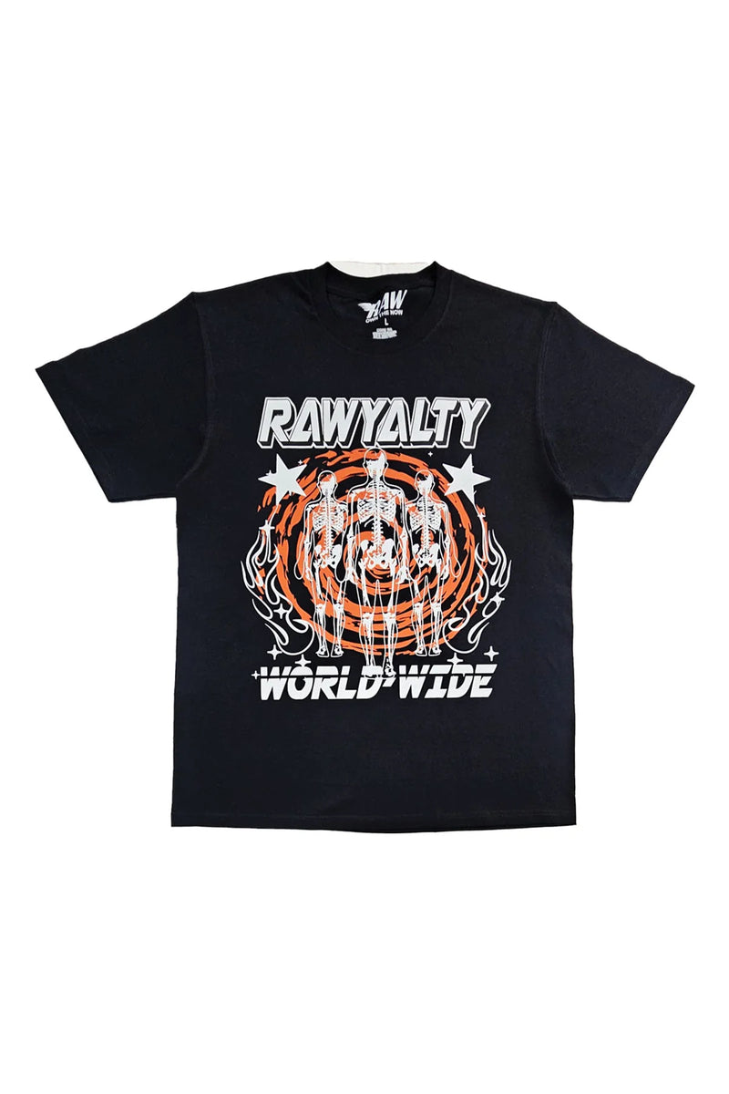 Rawalty - Dept 24 Worldwide Black Tee