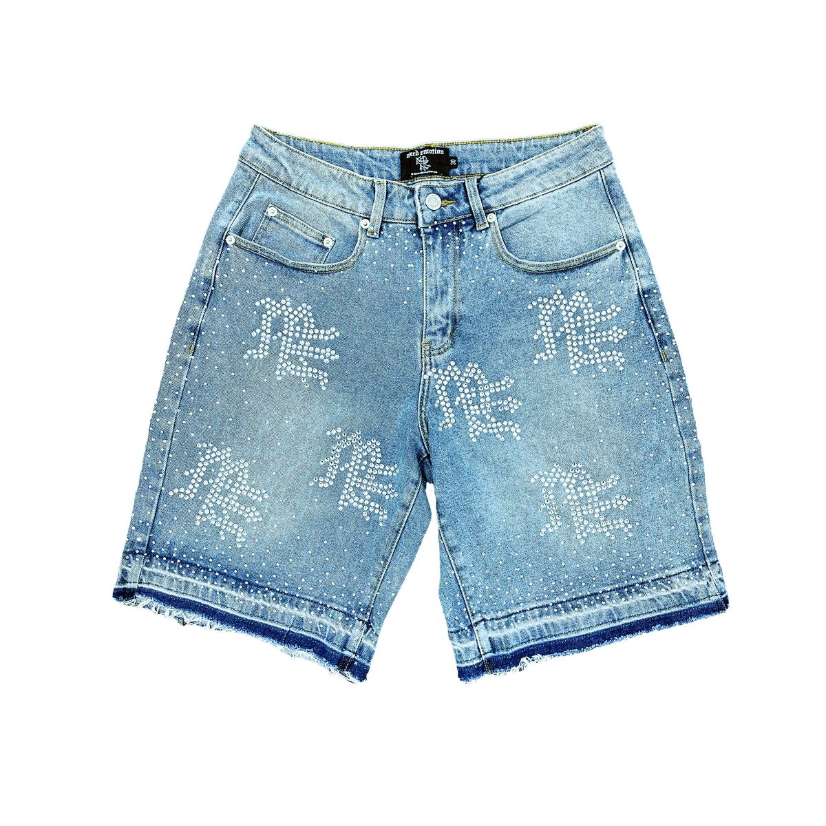 Mixed Emotions - Me Rhinestone Shorts